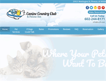 Tablet Screenshot of caninecountryclubaz.com